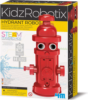 4m wetenschap en spel - maak je eigen brandkraan - bouwpakket mechanica - kidzrobotix - 8 jaar
