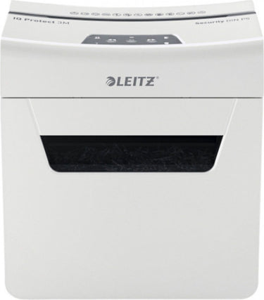 Leitz iq protect premium 3m ultrastille papierversnipperaar p5 - micro snippers - tot 3 vel - 10l - wit