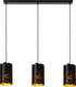 Lucide almelo - hanglamp - 3xe27 - zwart