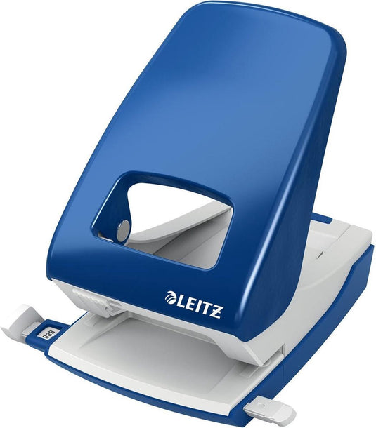 Leitz nexxt bureau perforator - perforeert 40 vel - voor mappen en ringbanden - blauw