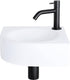 Differnz cleo fonteinset - keramiek - kraan gebogen mat zwart - 30 x 30 x 10 cm