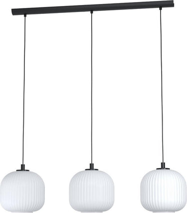 Eglo mantunalle - hanglamp - e27 - 120 cm - zwart