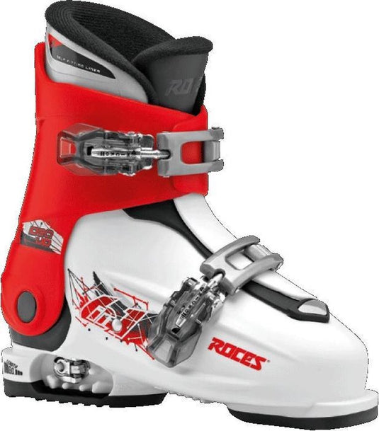 Roces - idea up - skischoenen - kinderen - 19.0-22.0 (30-35) - wit - rood - zwart