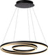 Lucide triniti - hanglamp - ø 80 cm - led dimbaar - 3000k - zwart