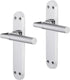 Impresso deurkruk - galway - voor binnen - ovaal deurschild met schroeven - chroom - 2 stuks