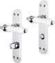 Impresso brisbane kruk met schild ovaal wc63 schroef chroom wit