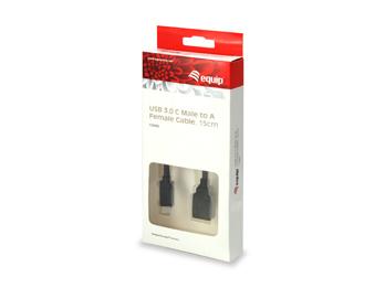Load image into Gallery viewer, Equip 133455 usb 3.0 cable type c male to type a female, 15cm
