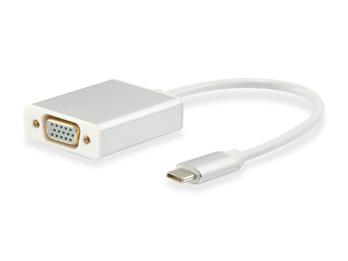 Equip 133451 usb type c male to hd15 vga female adapter, 15cm