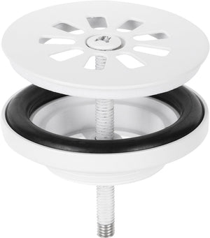 Differnz afvoerplug mat wit â€“ afvoerstop voor wastafel â€“ ã˜ 64 mm â€“ 6m schroef