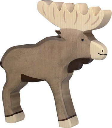Holztiger wildernis - eland - 19x3x18cm - houten figuur - handgemaakt