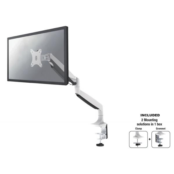 Load image into Gallery viewer, Neomounts nm-d750white tv monitor full motion desk gas-spring mount, 10-32 , 9 kg, heigh
