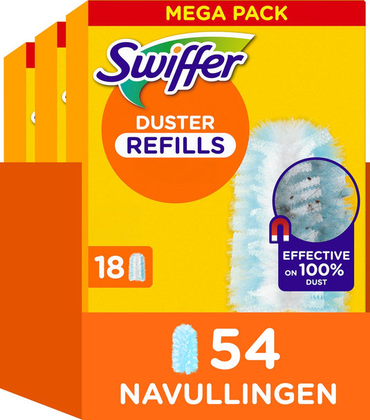 Swiffer duster navullingen - plumeau - 3 x 18 = 54 stuks
