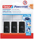 Tesa powerstrips serie - zelfklevende haak - zwart - 1kg draagvermogen - herbruikbaar