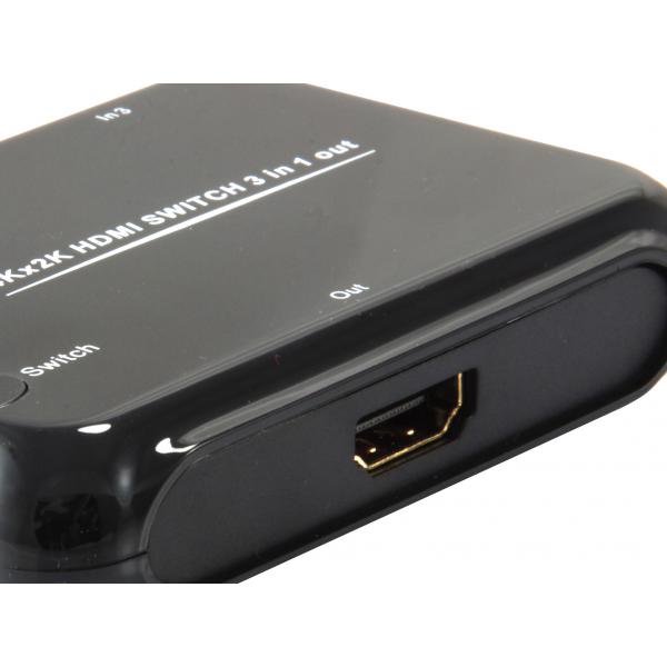 Load image into Gallery viewer, Equip 332721 hdmi switch, 3x, hdmi1.4, dolby true-hd, 7.1ch, black
