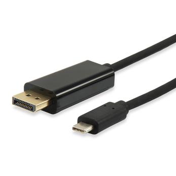 Equip 133467 usb type-c to displayport cable, male male, straight, 1.8 m, black