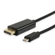 Equip 133467 usb type-c to displayport cable, male male, straight, 1.8 m, black
