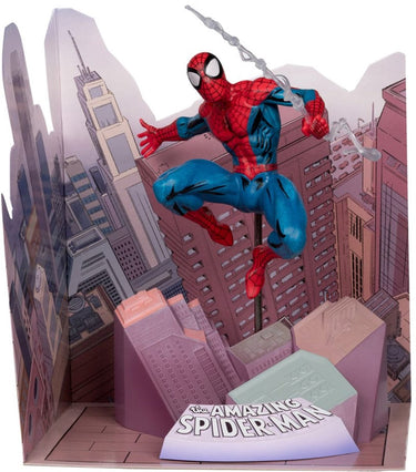 Mcfarlane toys marvel collection pvc statue 1 10 spider-man (the amazing spiderman #1) 17 cm beeld