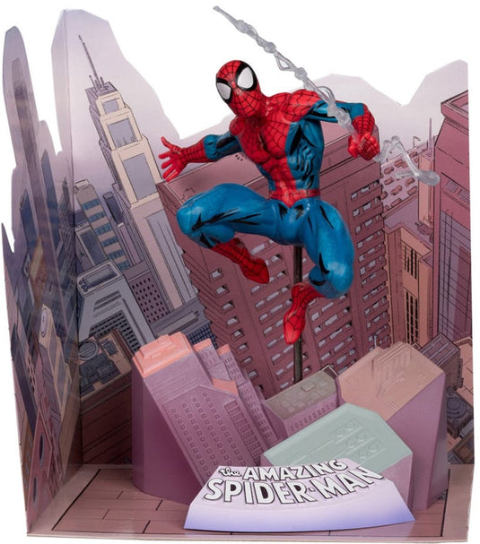 Mcfarlane toys marvel collection pvc statue 1 10 spider-man (the amazing spiderman