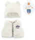 Corolle winterset babypop kleding wit 30cm - poppenoutfit.