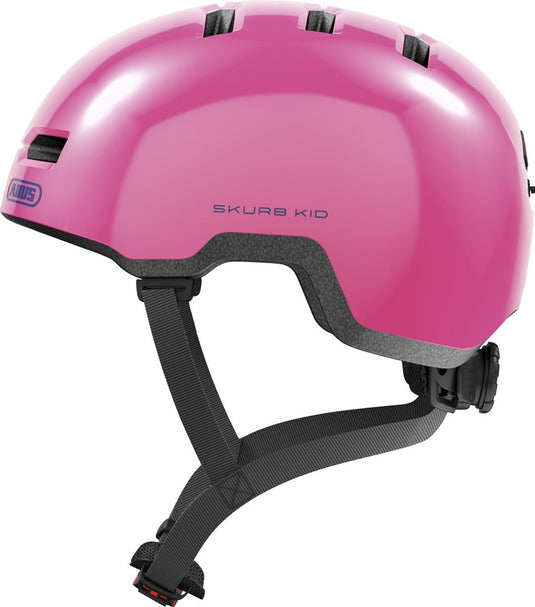 Abus skurb kid - fietshelm - kinderen shiny pink s (45 - 50 cm)
