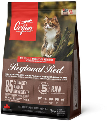 Orijen whole prey regional red cat - rund zwijn - kattenvoer - 1.8 kg