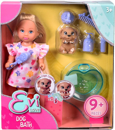 Simba - evi love - pop met hond - bad en accessoires - 105733738