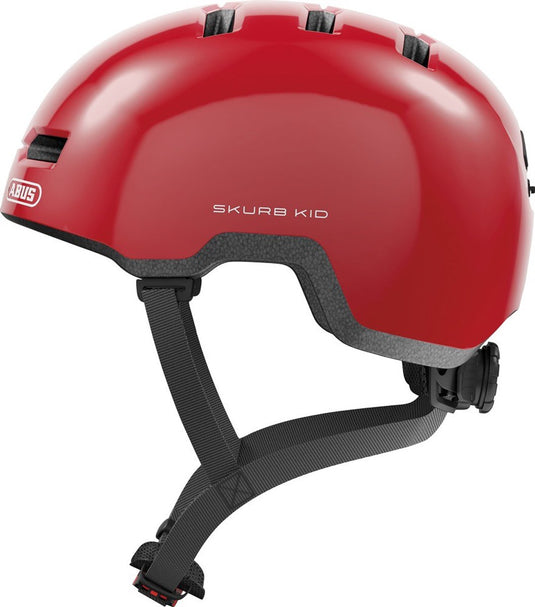 Abus skurb kid - fietshelm - kinderen shiny red s (45 - 50 cm)