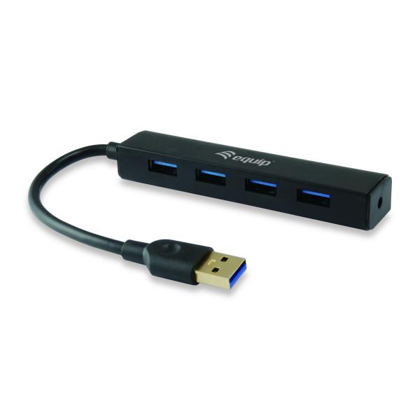 Load image into Gallery viewer, Equip 128953, 4-port usb hub, usb 3.2 gen 1 type-a, 5000 mbit s, black
