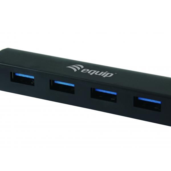 Load image into Gallery viewer, Equip 128953, 4-port usb hub, usb 3.2 gen 1 type-a, 5000 mbit s, black
