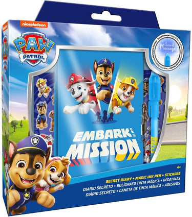 Paw patrol geheim dagboek + magische pen – | 23 x 22 x 3 cm