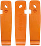Sks bandenlichters set - kunststof - met sv-sleutel en av-ontluchter - oranje - 3 stuks