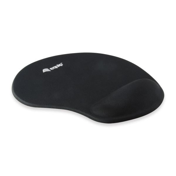 Load image into Gallery viewer, Equip 245014 gel mouse pad, fabric,gel,polyurethane, wrist rest, non-slip base, monotone, black
