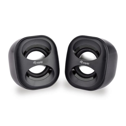 Equip 245330 mini usb speaker, 2.0 channels, wired, 3 w, 90 - 20 hz, 40 o, black