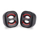 Equip 245331 mini usb speaker, 2.0 channels, wired, 3 w, 90 - 20 hz, 40 o, black