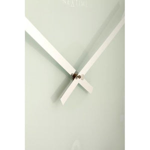 Nextime klok 2472 mirror glass, ø43 cm, wall, white