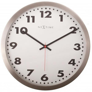 Nextime klok 2519 arabic, ø25 cm, wall, white
