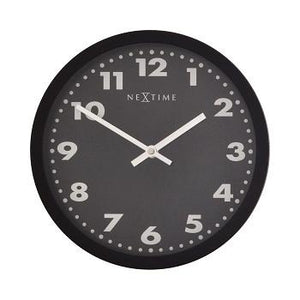 Nextime klok 2906ma mercure, ø 25 cm, wall, black