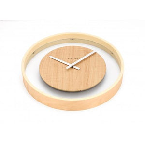 Nextime klok 3046 wood loop, ø30 cm, wall, wood