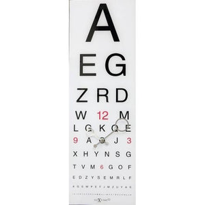 Nextime klok 3067 eyesight, 75x25.4 cm, wall, white black