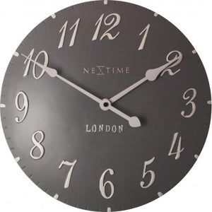 Nextime klok 3084gs london arabic, ø34.5cm, wall, gray white