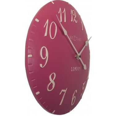 Nextime klok 3084rz london arabic, ø34.5 cm, wall, pink white