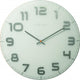 Nextime klok 3105wi classy large, ø50 cm, wall, white gray