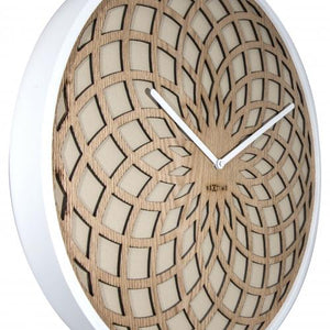 Nextime klok 3150be sun small, ø35 cm, wall, beige