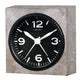 Nextime klok 5167 real time heavy metal, 9.5x9.5x3.2 cm, wall, gray