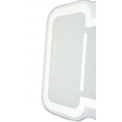 Load image into Gallery viewer, Nextime klok 5185wi mini thumbs up, 20.5x21 cm, wall, white silver
