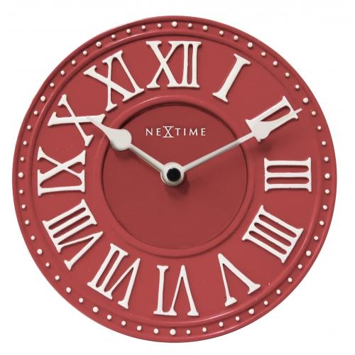 Load image into Gallery viewer, Nextime klok 5187ro london table, ø16 cm, wall, red white
