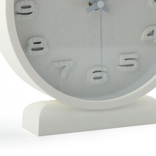 Load image into Gallery viewer, Nextime klok 5192wi wood wood small 22x20 cm, wall, white
