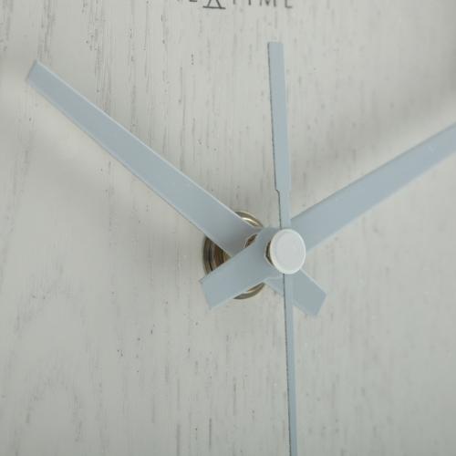 Load image into Gallery viewer, Nextime klok 5192wi wood wood small 22x20 cm, wall, white
