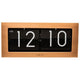 Nextime klok 5198co big flip, 16,7x36 cm, flip-over, copper black