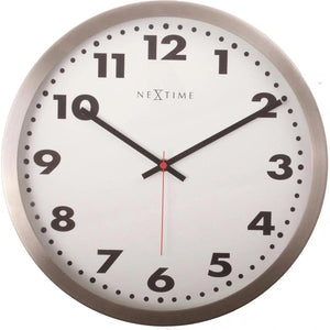 Nextime klok 8029 , ø43 cm, wall, white
